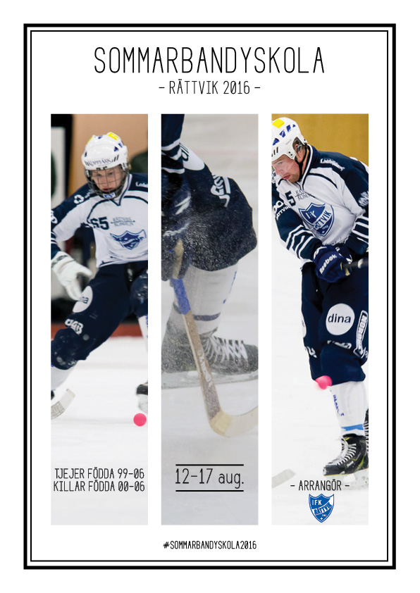 Sommarbandyskola 2016 poster